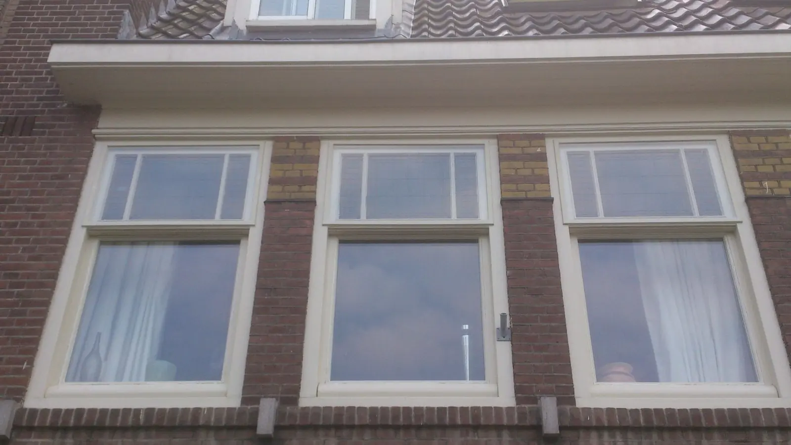 Erker van een jaren-30 woning met nieuw HR++ glas